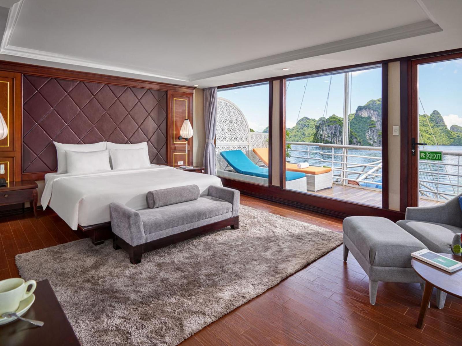 Hotel Lotus Boutique Cruise Hạ Long Exterior foto