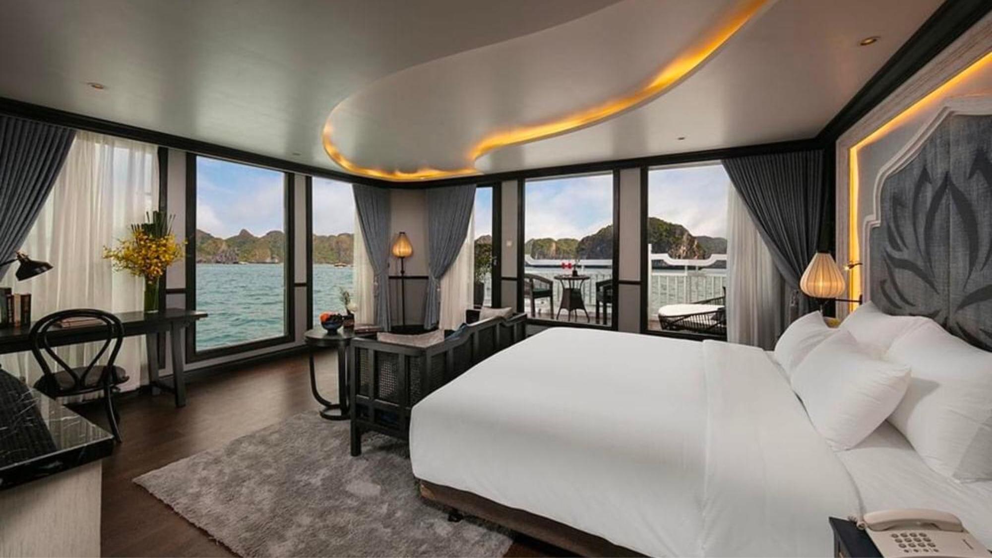 Hotel Lotus Boutique Cruise Hạ Long Exterior foto